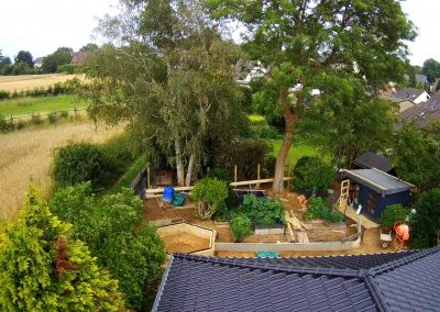 Mein Garten - Drohnenaufnahme vom Umbau